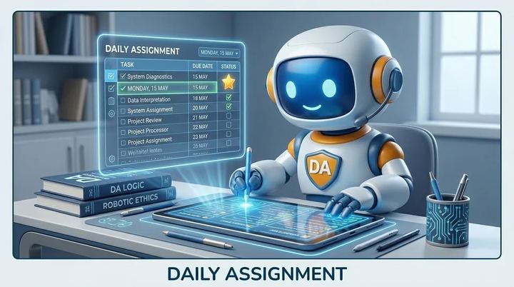 DA, the TutorDA robot, as the Daily Assignment